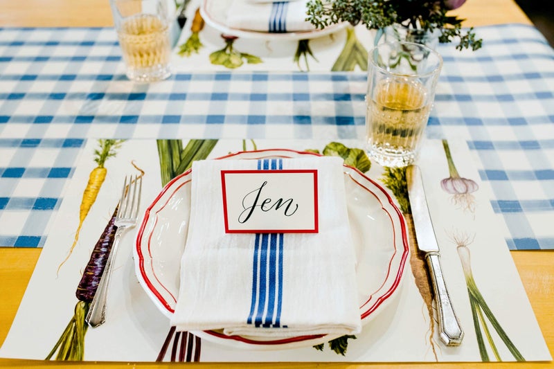 Hester & Cook Paper Placemat, Pad of 18 - Natural Farmer's Market - Image 3